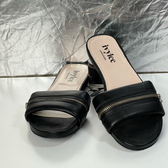 BN Ivy Lee Copenhagen Malone Leather Slides Size 38 - Picture 1 of 11